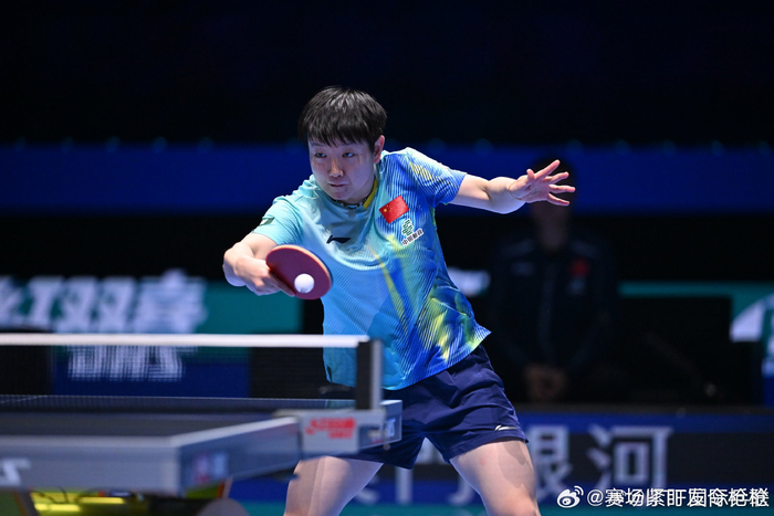 孙颖莎澳门世界杯女单小组赛首战3-0力克李昱谆