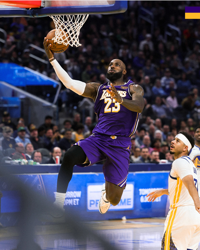 勒布朗单核带队大胜勇士 末节提前打卡创助攻纪